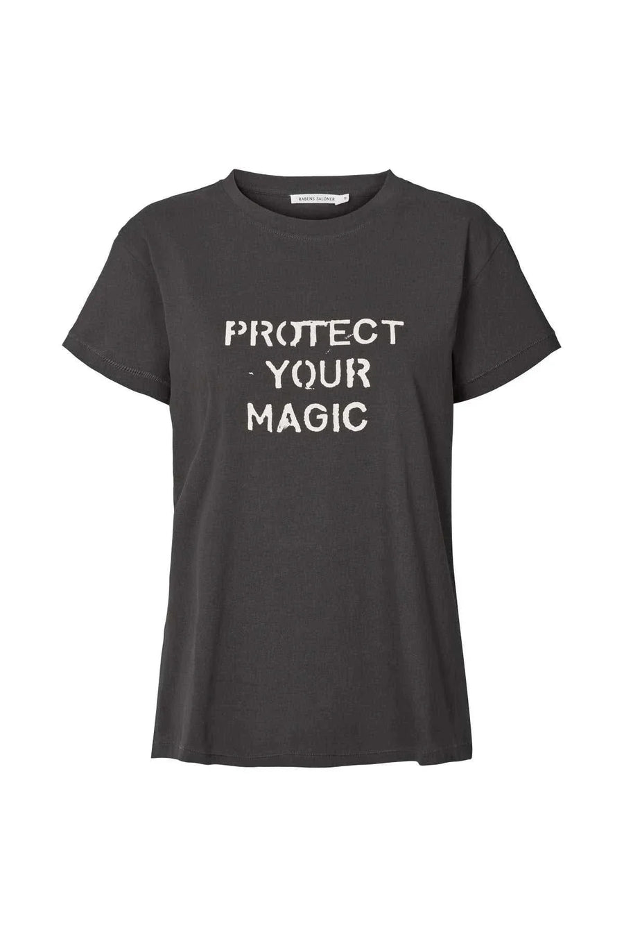 Rabens Saloner Protect Your Magic T Shirt Faded Black