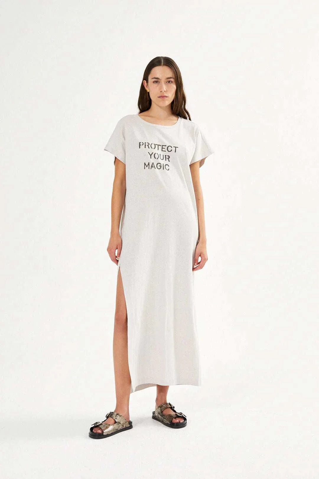 Rabens Saloner Magic Jersey Dress Faded Black