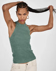 Rabens Saloner Erika Airy Tank Top Jade