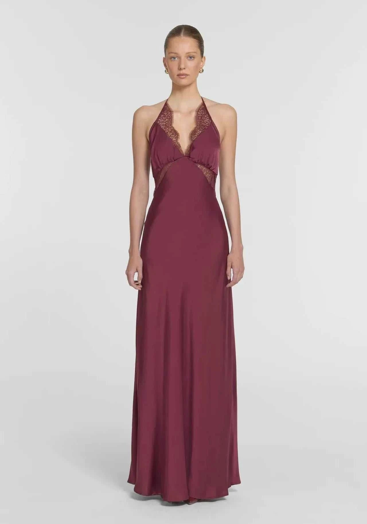 Viktoria and Woods Heritage Dress Garnet