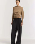 Viktoria and Woods Hart Merino Cardigan Wicker Marl