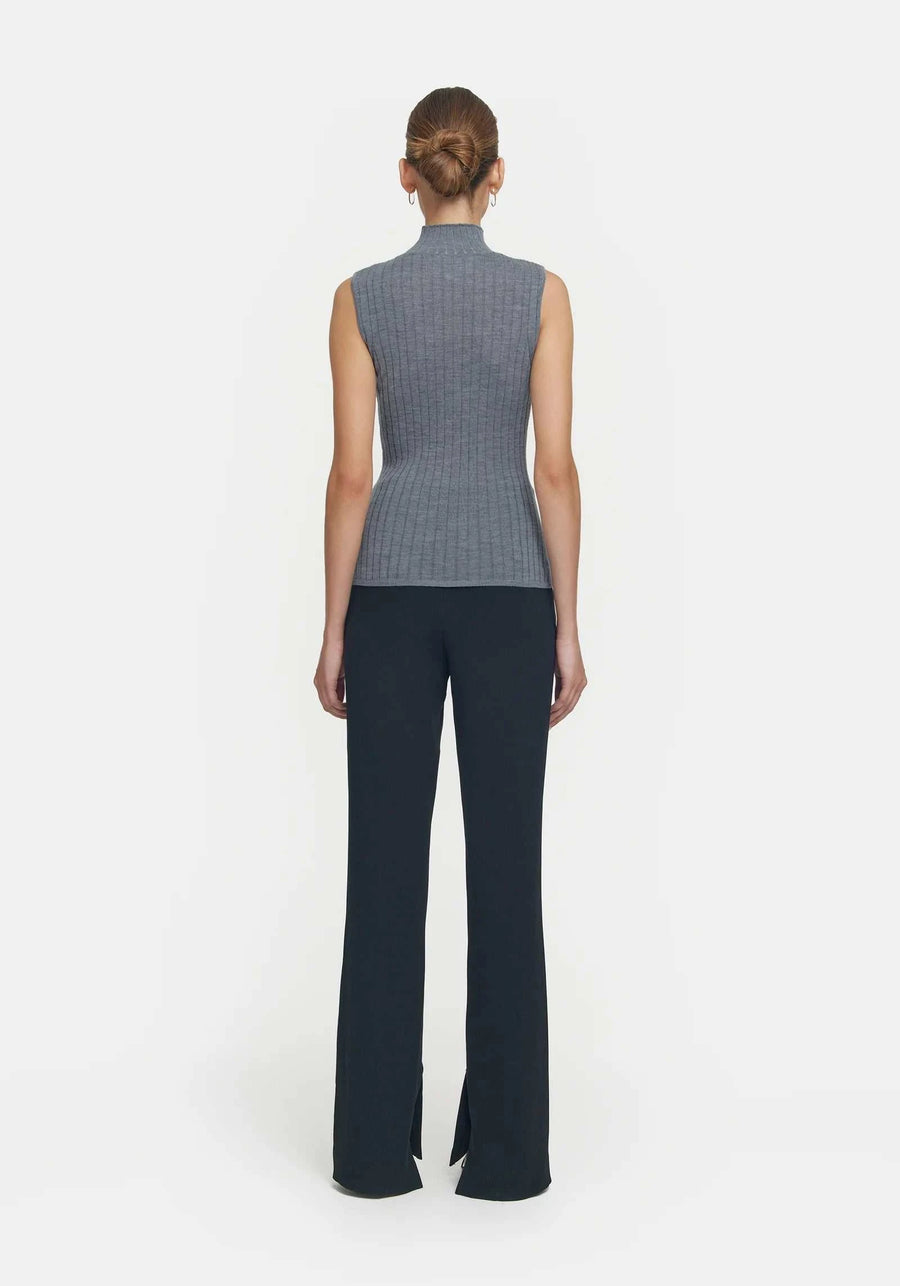 Woods Justice Sleeveless Top Charcoal Marl