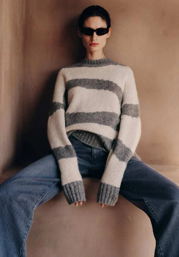 Viktoria and Woods Dalliance Knit Bone Grey Marle