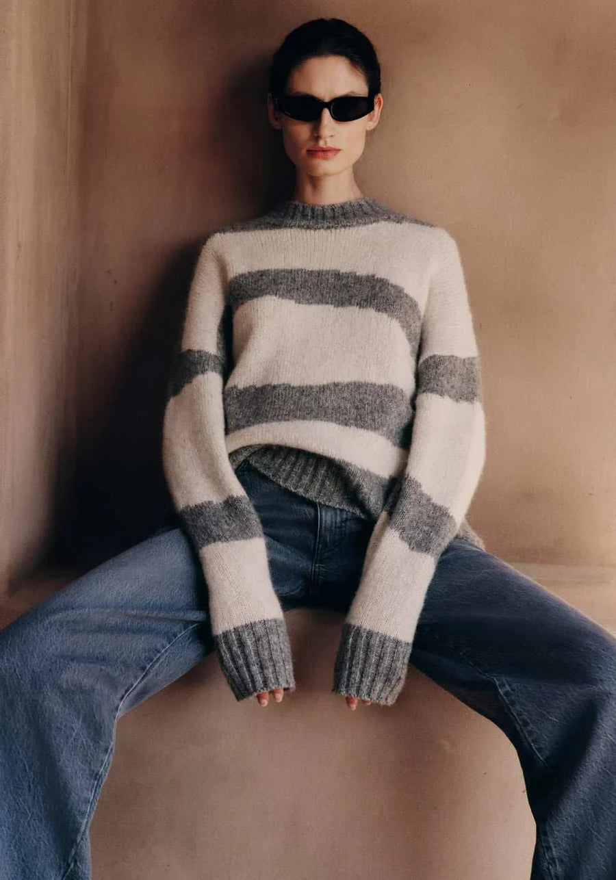 Viktoria and Woods Dalliance Knit Bone Grey Marle