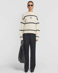 Viktoria and Woods Invictus Cardi Ivory Charcoal
