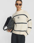 Viktoria and Woods Invictus Cardi Ivory Charcoal