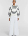 Viktoria and Woods Scenario Knit Ivory Black Stripe