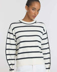 Viktoria and Woods Scenario Knit Ivory Black Stripe