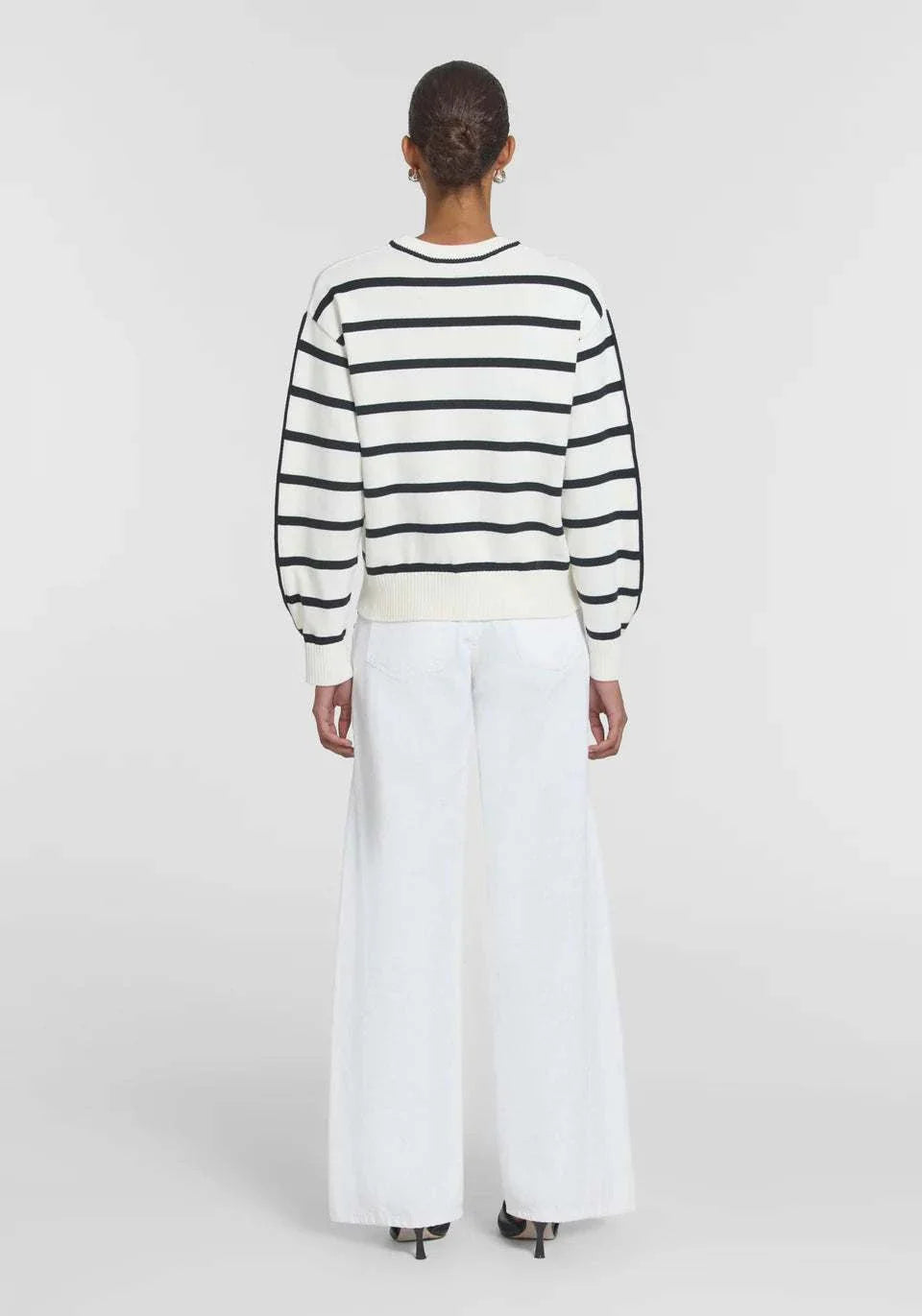 Viktoria and Woods Scenario Knit Ivory Black Stripe