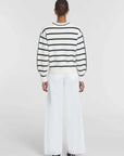 Viktoria and Woods Scenario Knit Ivory Black Stripe