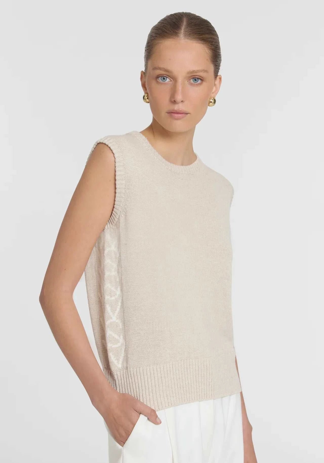 Viktoria and Woods Ascendant Vest Oat Marle