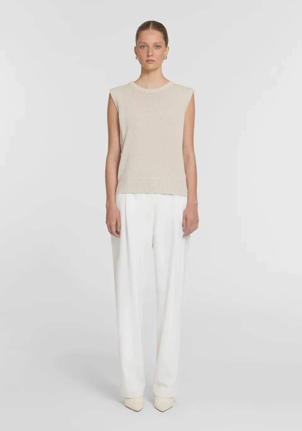 Viktoria and Woods Ascendant Vest Oat Marle