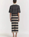 Viktoria and Woods Hibiscus Polo Navy Stripe