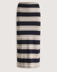 Viktoria and Woods Global Skirt Navy Ecru Stripe