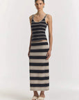 Viktoria and Woods Global Skirt Navy Ecru Stripe