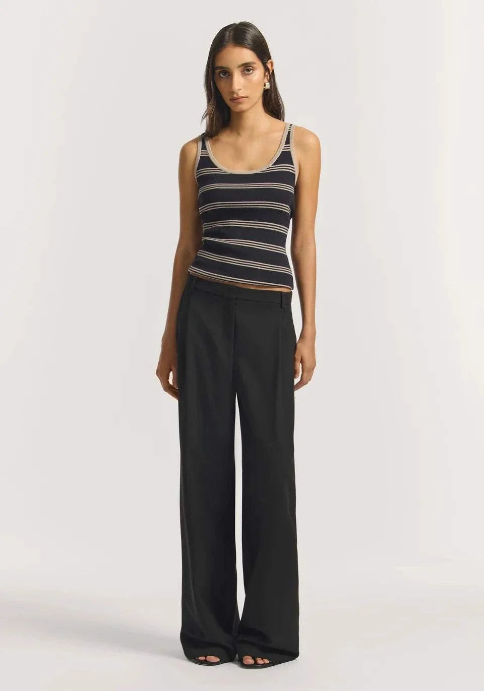 Viktoria and Woods Sequence Tank Navy Stripe