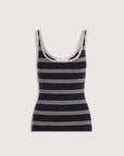 Viktoria and Woods Sequence Tank Navy Stripe