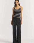 Viktoria and Woods Sequence Tank Navy Stripe