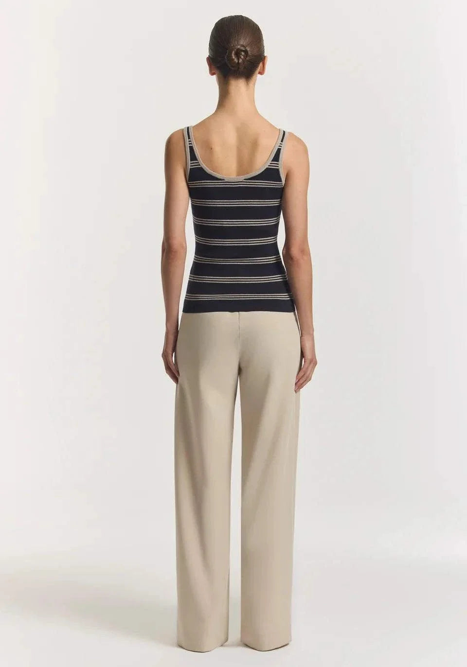 Viktoria and Woods Sequence Tank Navy Stripe