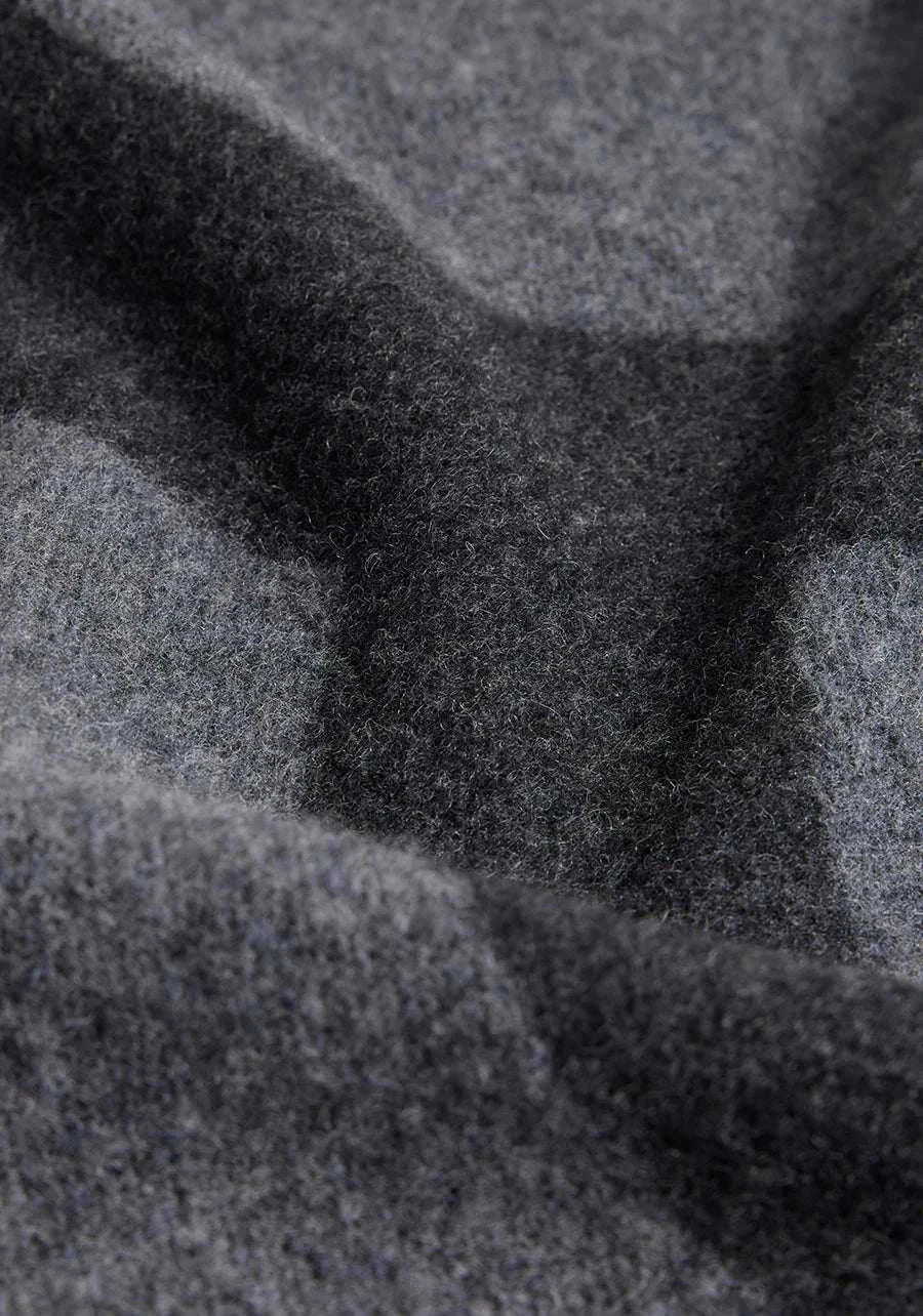 Viktoria and Woods Snowdrift Merino Scarf Charcoal