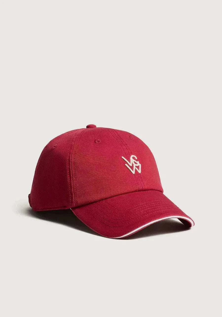 Viktoria and Woods Tipped Cap Scarlet