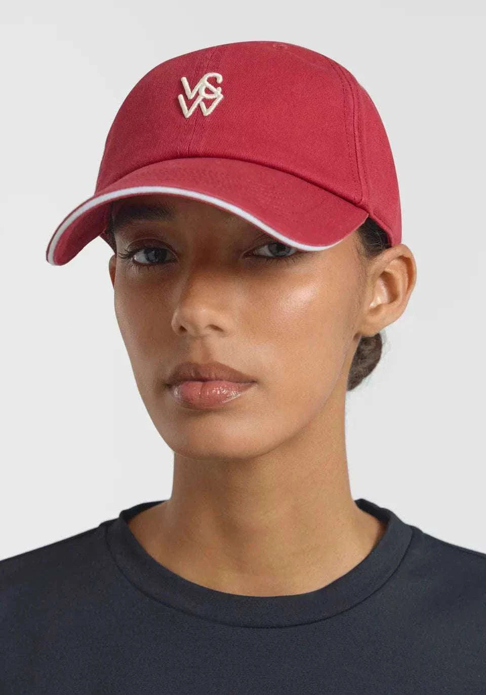 Viktoria and Woods Tipped Cap Scarlet