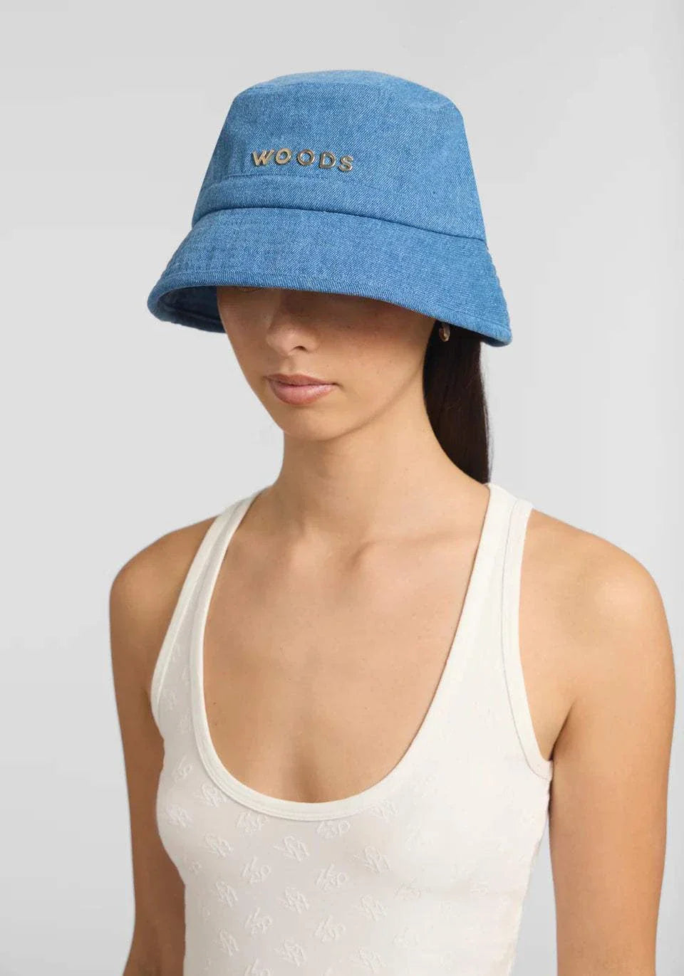 Viktoria and Woods Metal Bucket Hat Denim Blue