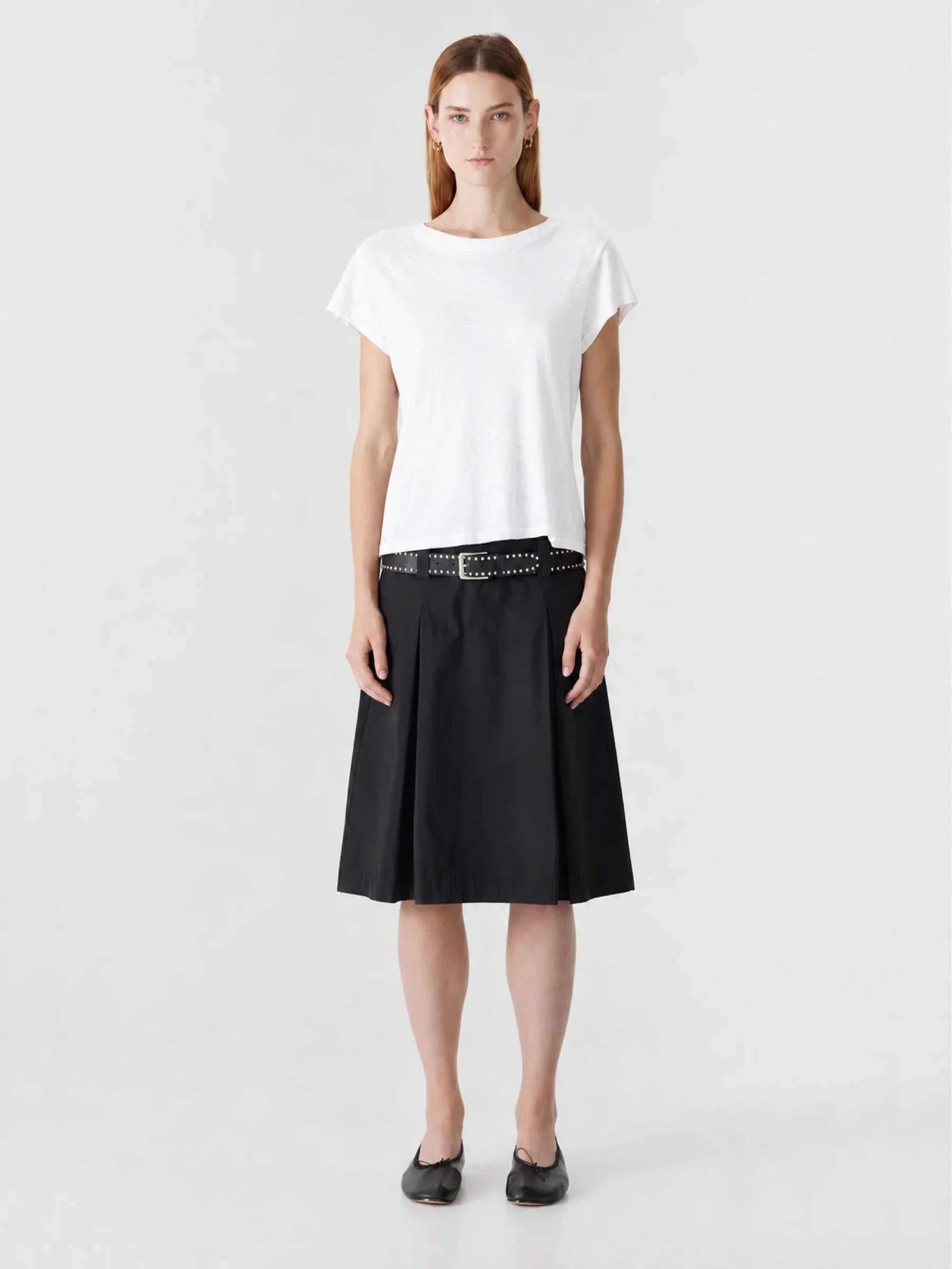 Bassike Slub Heritage T Shirt White