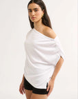 Primi Estelle Off Shoulder T/Shirt Optic White