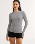 Primi Carina Classic Long Sleeve Black White