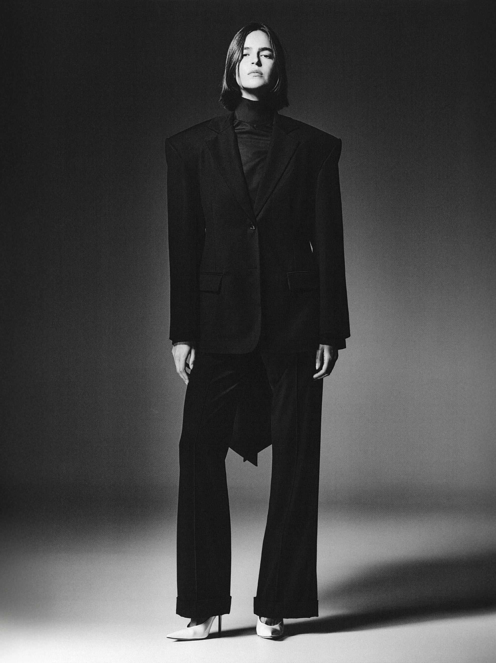 Courtney Zheng Jacques Tie Back Poplin Shirt Black