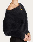 Husk Antayla One Shoulder Knit Black