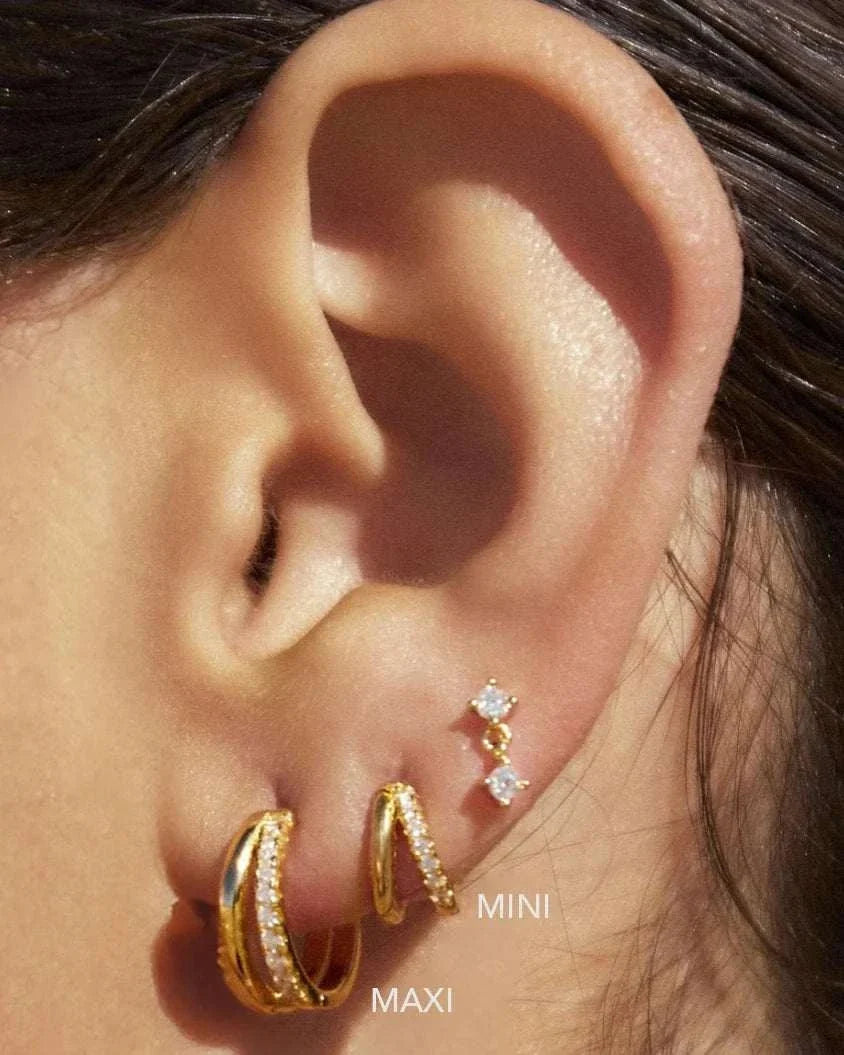 Arms of Eve Winnie Gold Huggie Earrings