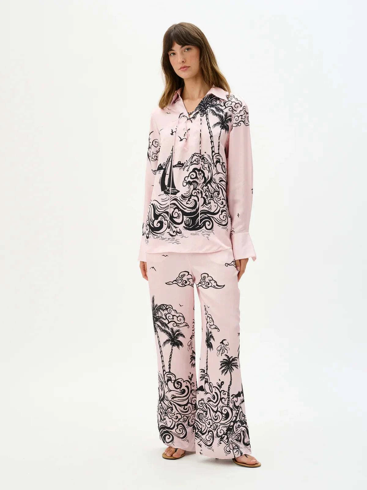 Roame Monroe Tie Shirt Ciao Rosa