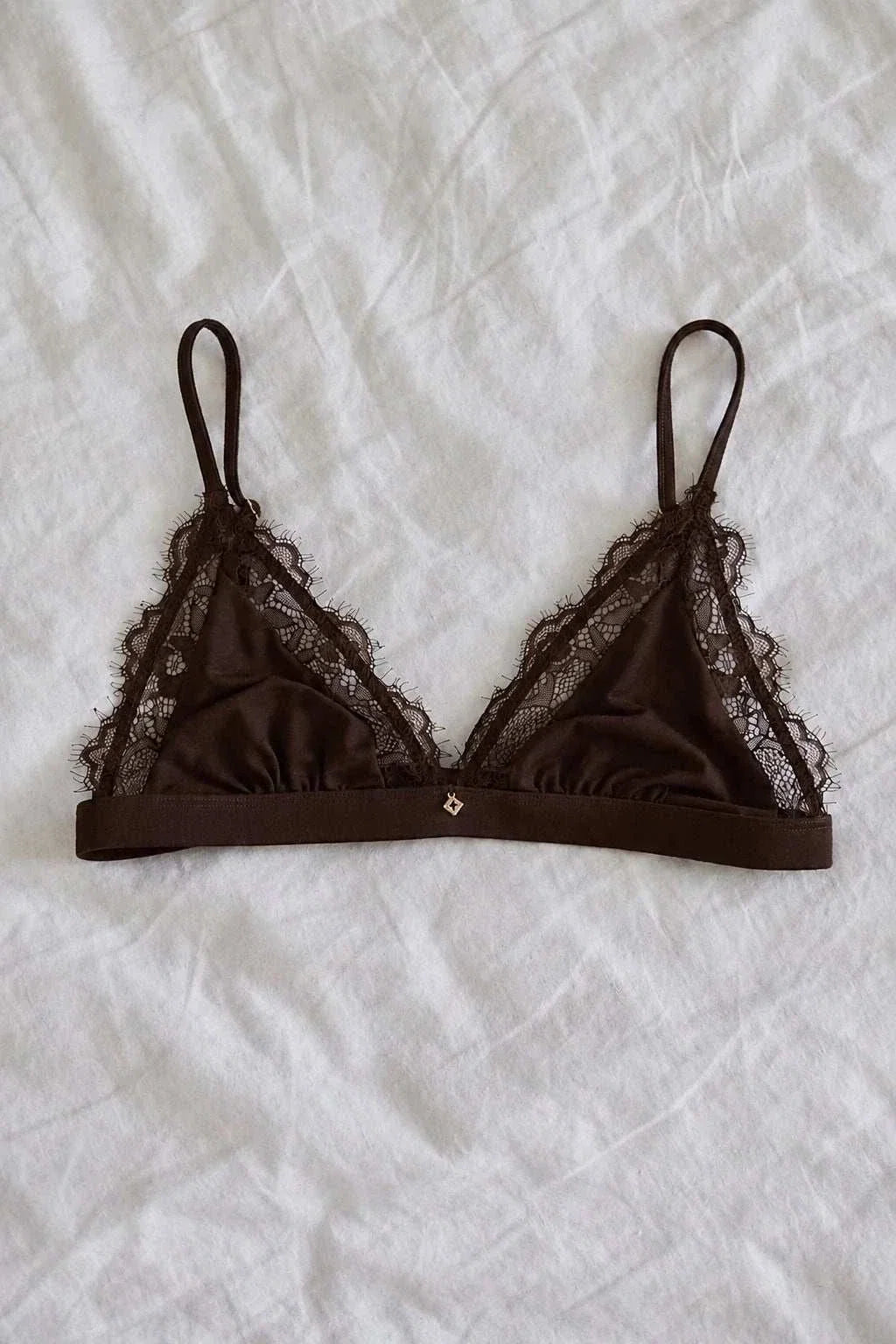 Nude Theory Lace Bralette Chocolate