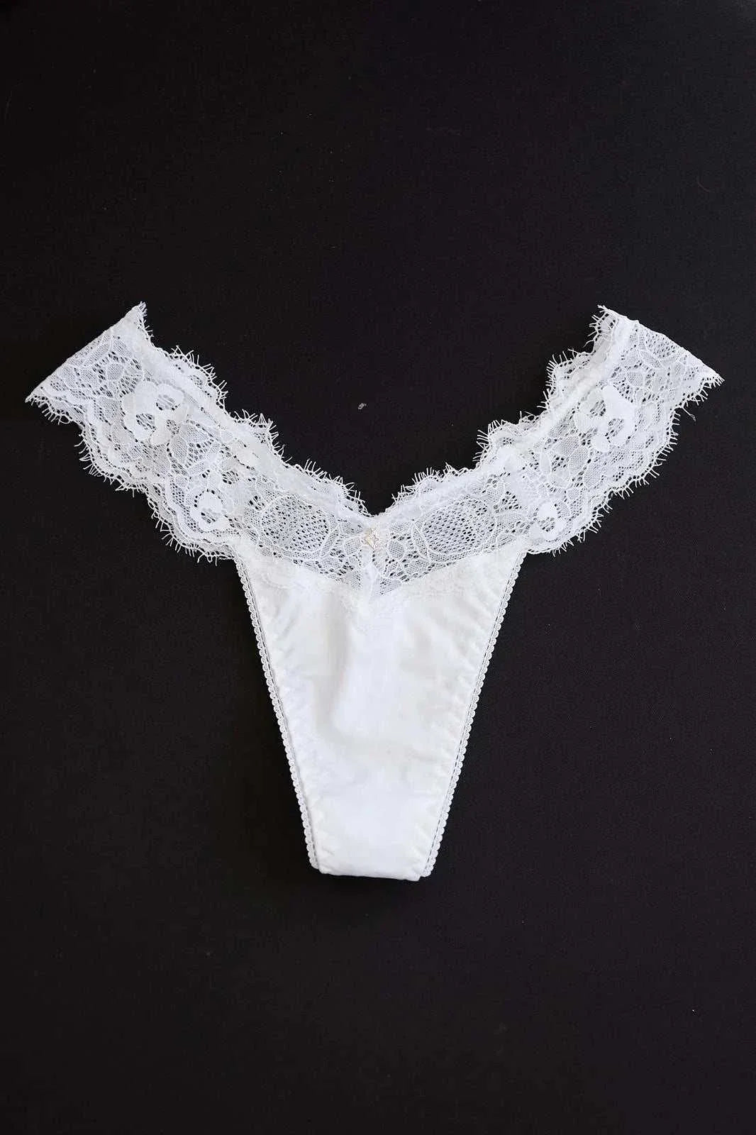 Nude Theory Lace G String White