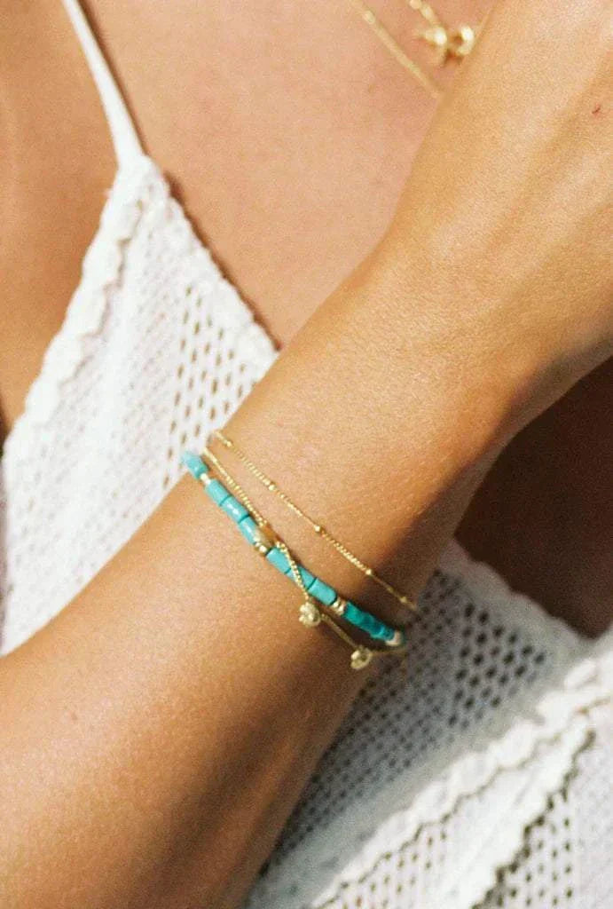 Wildthings Collectables Stud Chain Bracelet Gold Plated