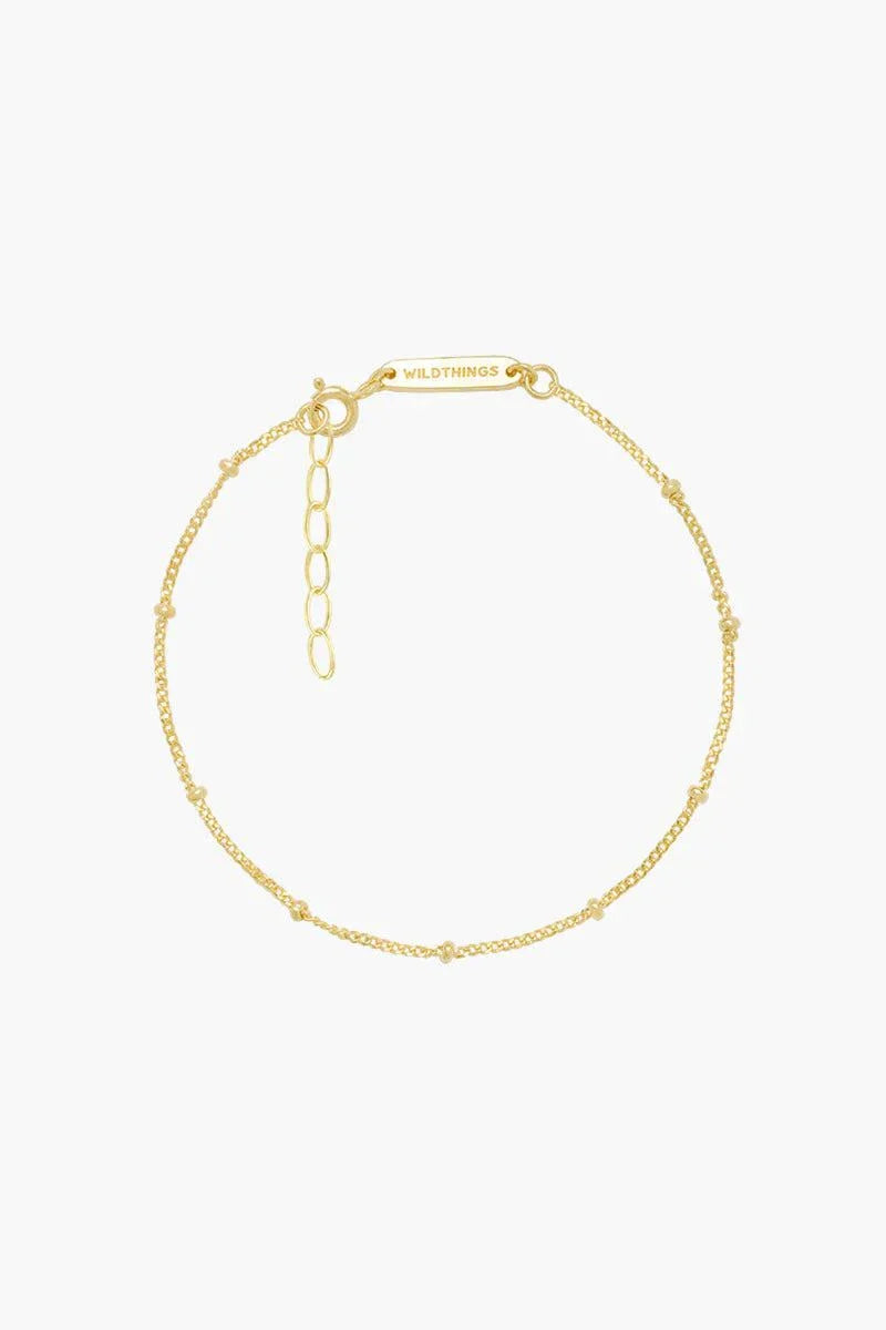 Wildthings Collectables Stud Chain Bracelet Gold Plated