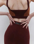 Nagnata Organic Colour Block Bralet Mulberry