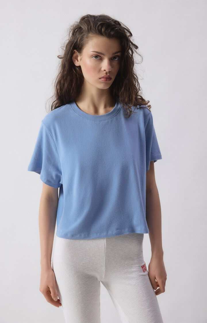 American Vintage Ypawood T Shirt Blue Melange