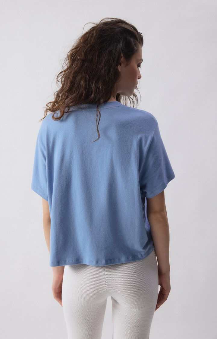American Vintage Ypawood T Shirt Blue Melange