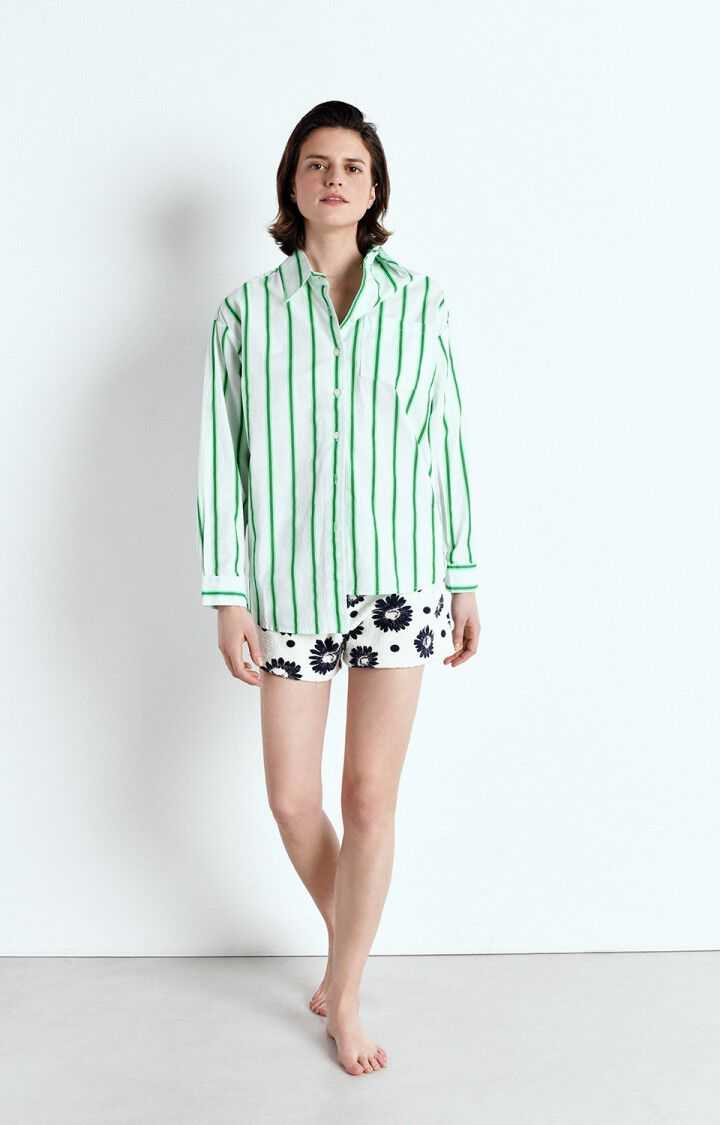 American Vintage Womens Shirt Zatybay Lagoon Stripes