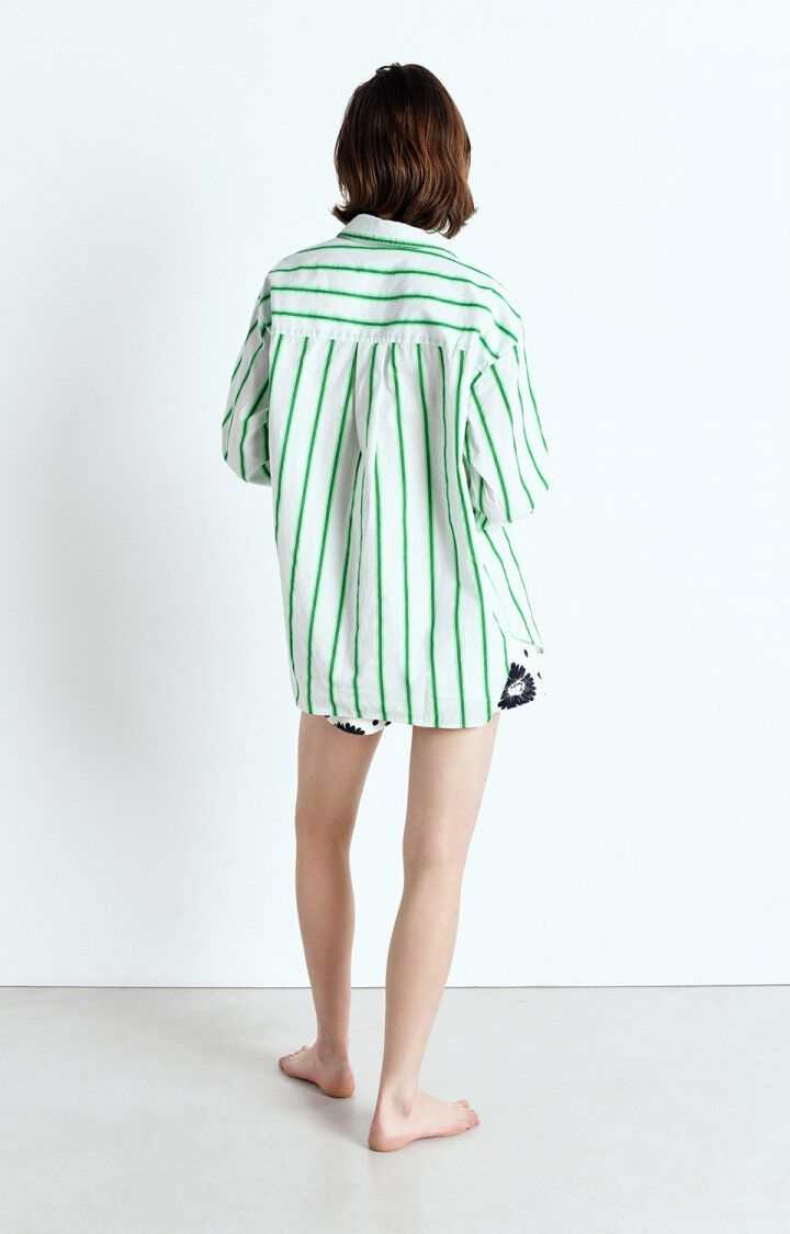 American Vintage Womens Shirt Zatybay Lagoon Stripes