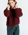 American Vintage Zolly Cardigan Pomegranate Melange