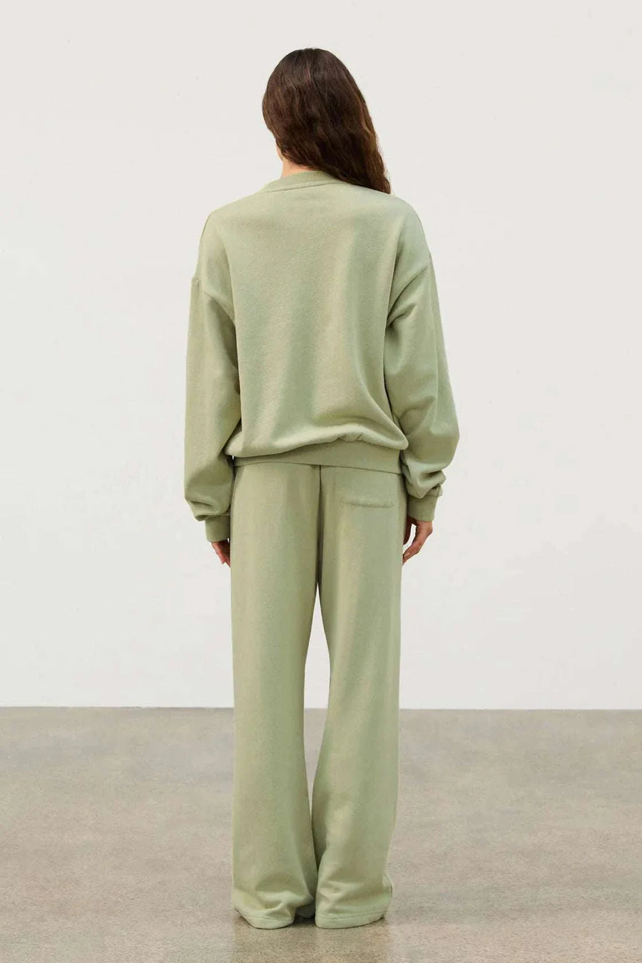 Zulu and Zephyr Fleece Sport Sweat Shirt Eucalyptus