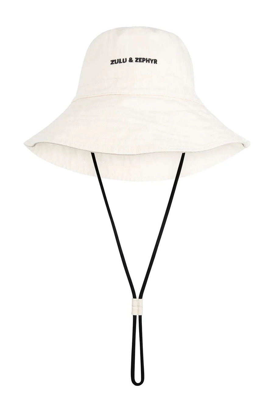Zulu and Zephyr Logo Bucket Hat Coconut
