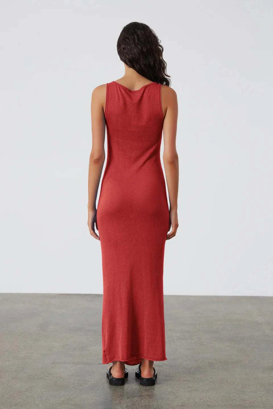 Zulu and Zephyr Contrast Knit Dress Red