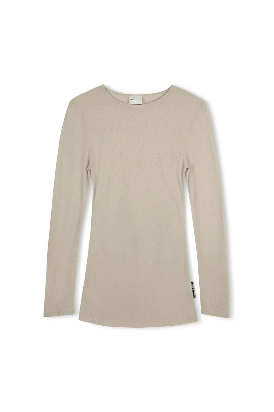 Zulu and Zephyr Rib Hemp Jersey Long Sleeve Top Husk