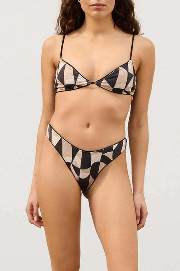 Zulu and Zephyre Mosaic Curve Thong Brief
