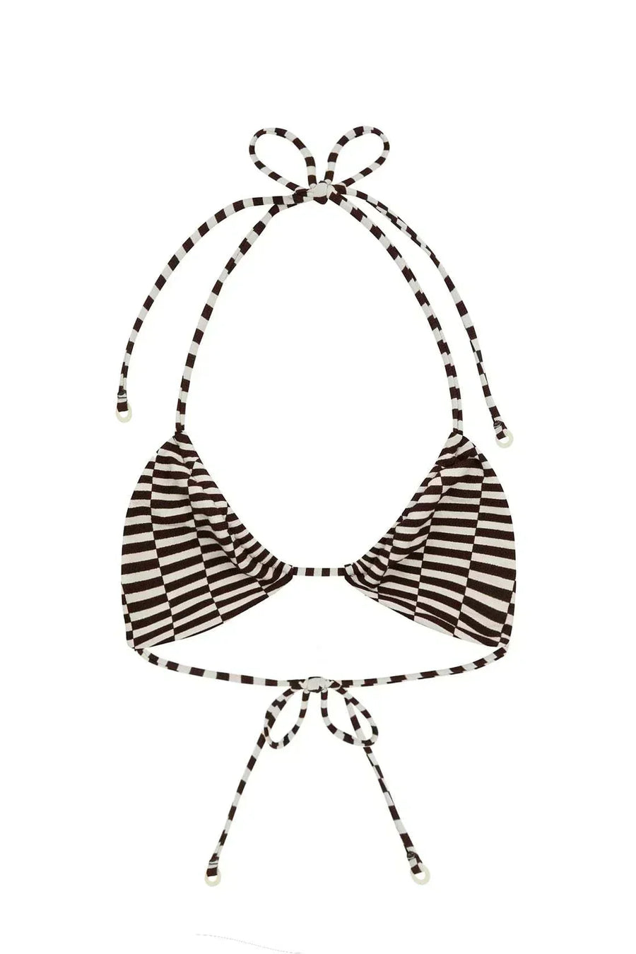 Zulu and Zephyr Halter Top Cocoa Grid